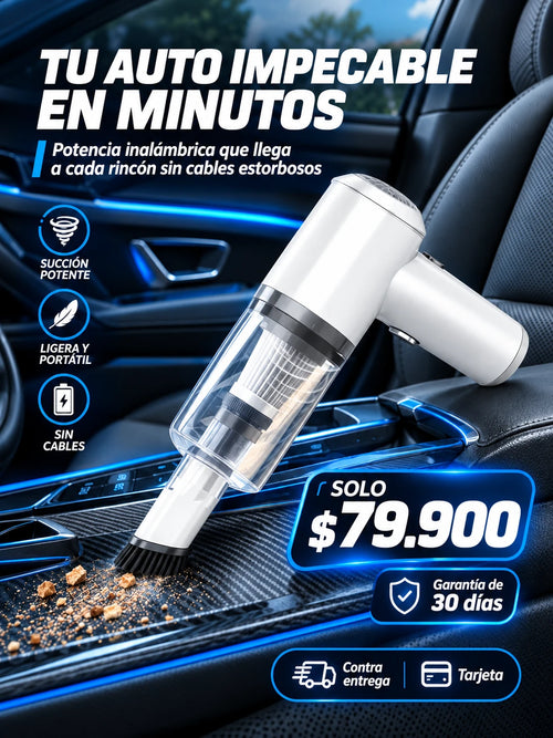 Aspiradora de mano 2 en 1 para auto